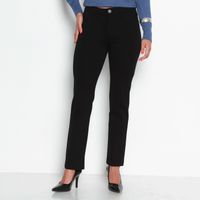 Ponte Recto Tiro Alto Pretina Basica Un Boton Bolsillos Falsos