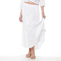 Falda Con Brodery En Faldon Y Cintura Elasticada