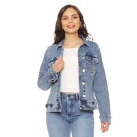 Chaqueta Clasica Denim Bordado