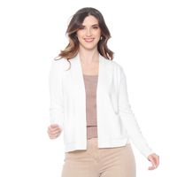 Chaleco Manga Larga  Con Bolsillos