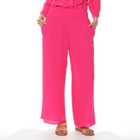 Pantalon Wide Leg Tiro Alto Pretina  Elasticada