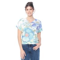 Sweater Manga Corta Sublimado Escote V