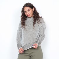 Sweater Con Cuello Alto Manga Larga