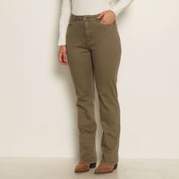 Pantalon Recto Tiro Alto Pretina 1   Boton