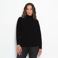 Sweater Manga Larga   Rangla Solido Cuello Medio Alto