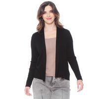 Chaleco Manga Larga Solido Con Botones En Las Mangas