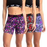 Bóxer Mujer Medio Algodón DC Pack 3 C4 TOP