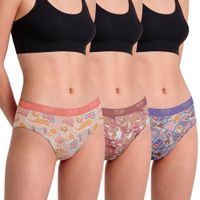 Pantaletas Algodón Con Elástico Pack 3 Colección Favs C1 TOP