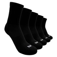 Calcetines Niño Deportivos Largos Negros Pack 5 C1 TOP
