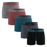 Bóxer Medio Algodón Pack 5 Motores C1 TOP