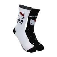 Calcetines Largos Mujer Algodón Pack 2 Hello Kitty C2 TOP