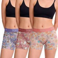 Bóxer Medio MUJER Algodón Pack 3 Colección Favs C1 TOP