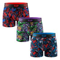 Bóxer Medio Algodón Pack 3 Marvel C18 TOP