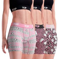 Bóxer Medio MUJER Algodón Pack 3 Hello Kitty C3 TOP