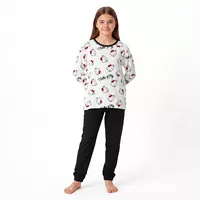 Pijama Largo Niña Micropolar Invierno Hello Kitty C1 TOP