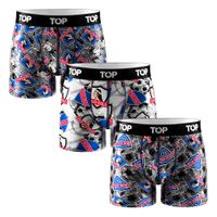 Bóxer Medio Microfibra Colo-Colo Pack 3 C4 TOP