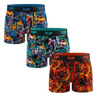 Bóxer Medio Algodón Pack 3 Motores C5 TOP