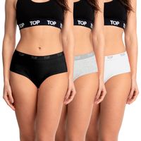 Calzón Pantaletas Algodón Con Elástico Pack 3 C7 Top