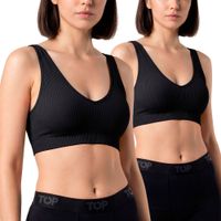 Pack 2 Petos Mujer Microfibra Con Relleno C3 TOP