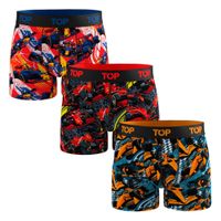 Bóxer Medio Algodón Pack 3 Motores C4 TOP