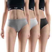 CALZÓN PANTALETA ALTA ALGODÓN PACK 3 C2 TOP