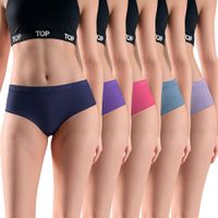 CALZÓN PANTALETAS ALGODÓN CON ELÁSTICO PACK 5 C2 TOP