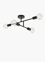 Lámpara de Techo Lexie x4 Negro