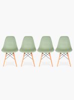 Pack 4 Sillas Comedor Eames DSW Menta
