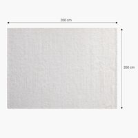 Alfombra Lana Cejar 250x350 Crudo