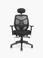 Silla Oficina Identity Base Nylon c/cabecero Negro