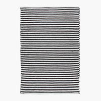 Alfombra Exterior Mallorca 170x240 Bco/Negro