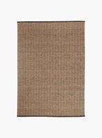 Alfombra Yute Chevron 170x240 Negro