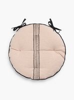 Cojín de Silla Redondo Capri Negro