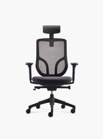 Silla Oficina Chic con cabecero Negro