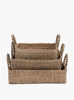 Pack de 3 Canastos Organizadores Amelia Natural