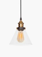 Lámpara de Colgar Retro Vidrio