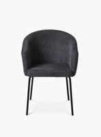 Silla Tapiz Easton Gris Oscuro