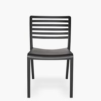 Silla Plástico Terraza Barcelona Negro