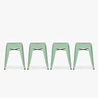 Pack 4 Tolix Pisos Metal Menta