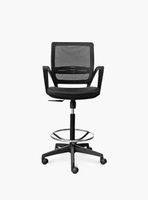 Silla Oficina Job con Aro Cajero Negro