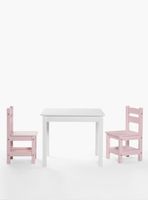 Pack Kids 1 Mesa 2 sillas Olivia Blanco/Rosado
