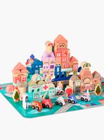 Bloques de Construcción Infantil de Madera Santiago Multicolor