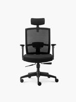 Silla Oficina Taylor Syncro Negro con cabecero