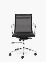 Silla oficina Carson Media Negro