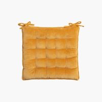 Cojín de Silla Velur Mostaza
