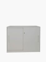 Gabinete Oficina Medio Metálico Con puertas Gris Claro