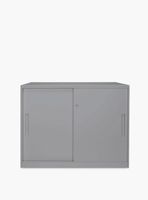 Gabinete Oficina Medio Metálico Con puertas Gris Claro