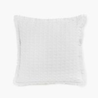 Funda Cojín Algodón Panal 60x60 Blanco