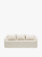 Sofa Turini 3 Cuerpos Crema