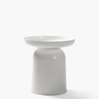 Mesa Lateral Metálica Otelo Blanco